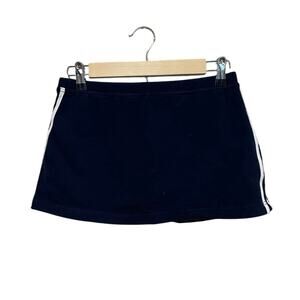 VINTAGE Navy Blue VARSITY CDT Cheer Skorts Size Small White Striped